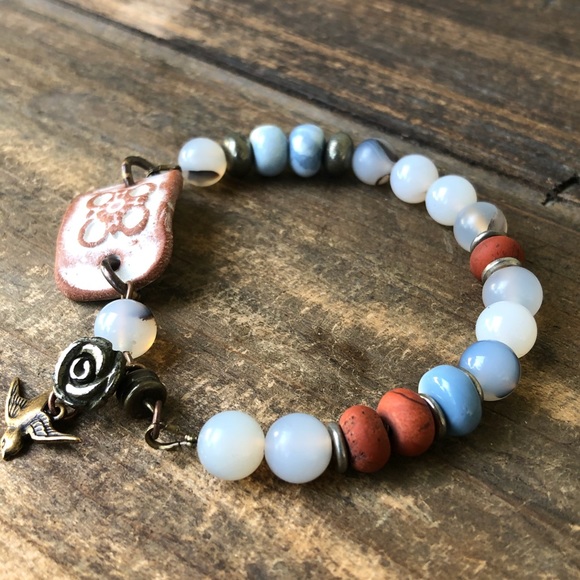 Ceramic Gemstone Bracelet - Picture 7 of 7